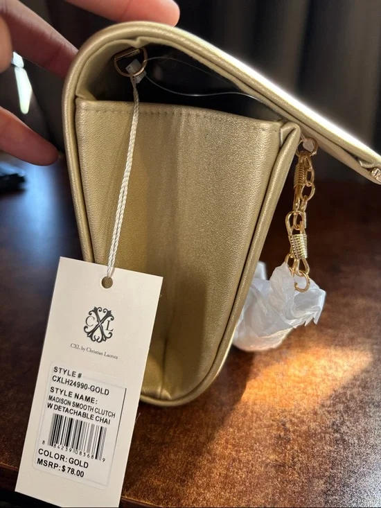 Christian LaCroix Madison Clutch with Detachable Chain - Picture 7 of 10